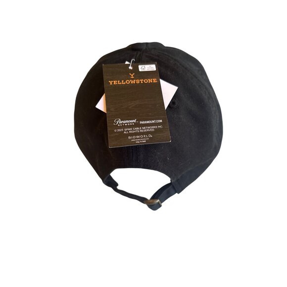 NWT Yellowstone Dutton Ranch Black Adjustable Baseball Cap - Picture 3 of 6